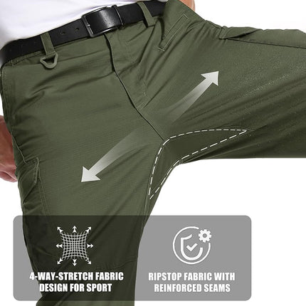 Men's Urban Pro Stretch Tactical Trousers Army Green