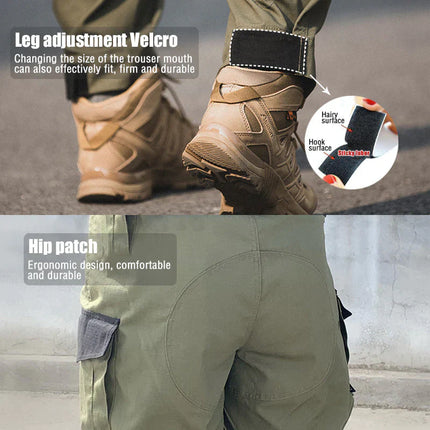 Men's Urban Cargo Hunting Trousers Waterproof Ripstop Tactical Trousers