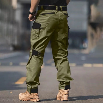 Men's Urban Cargo Work Trousers Waterproof Ripstop Tactical Trousers